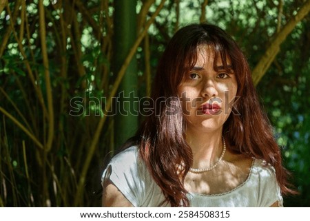 Similar – Image, Stock Photo Pearl necklace in sunlight