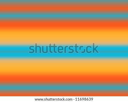 A flamboyantly colored fractal background with horizontal stripes in orange, yellow and blue.