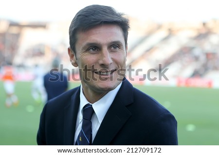 THESSALONIKI, GREECE- AUGUST 14 : Javier Zanetti the Vice-president of Inter before the friendly match Paok vs Inter.