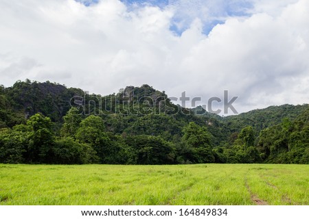 Beautiful Mountain scape at thailand