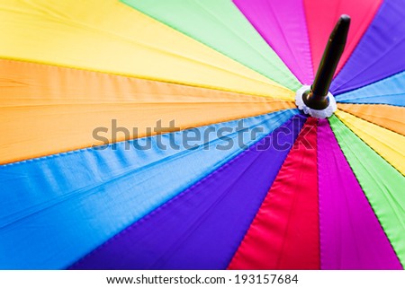 Rainbow umbrella background