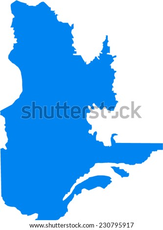 Quebec Vector Map