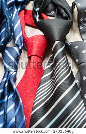 Colorful man ties