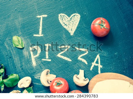 I love pizza/retro filter