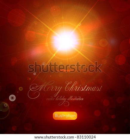 Red abstract Christmas background