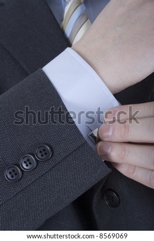 Close up of Hands and Cuffs