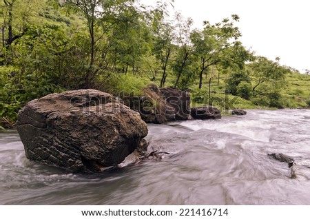 Water Stream   A rivulet during monsoon in Western Ghat mountains, Maharashtra, India.