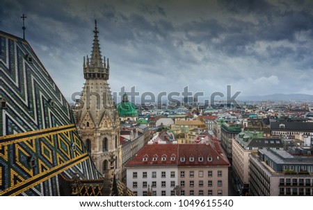 Similar – Image, Stock Photo Vienna in the rain