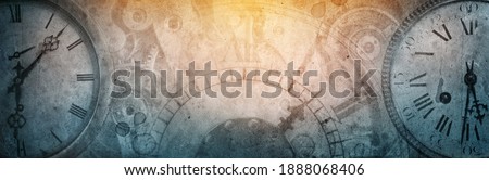 Similar – Image, Stock Photo Old Clockwork Background. Clock Watch Mechanism With Gray And Golden Gears. Vintage Mechanism With Movement Mechanics