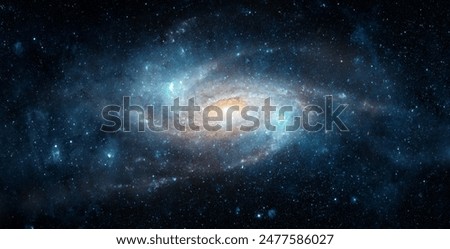 Similar – Image, Stock Photo Milky Way Galaxy In Night Starry Sky Above Tree In Summer Forest. Glowing Stars Above Landscape. View From Europe