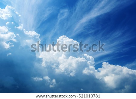 Similar – Image, Stock Photo High in the sky Sky Nature