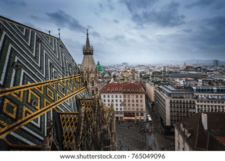 Similar – Image, Stock Photo Vienna in the rain