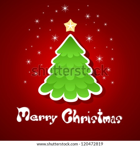 Christmas Greeting Card Stock Vector Illustration 120472819 : Shutterstock