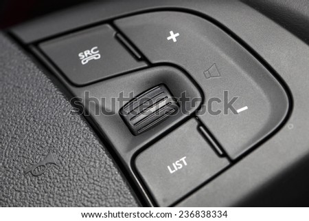 car control press button on steering wheel