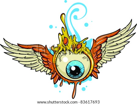 Vector Tattoo Eyeball - 83617693 : Shutterstock