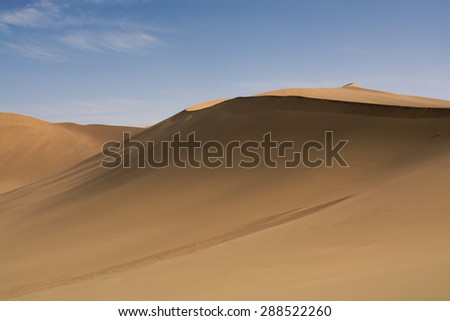 Sand dune in Gobi Desert, China
