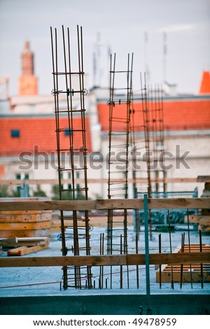 Construction site in Wroclaw Poland. Preparation for Euro 2012 football championship.