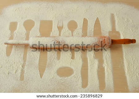 cooking tools, flour