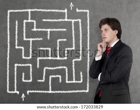 Maze and businessman 4