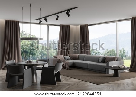 Similar – Image, Stock Photo Brown curtains of a theater as background.