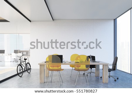 Image, Stock Photo 3D Illustration. Blank wall calendar.