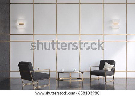 Similar – Image, Stock Photo Two chairs, two windows, one heater