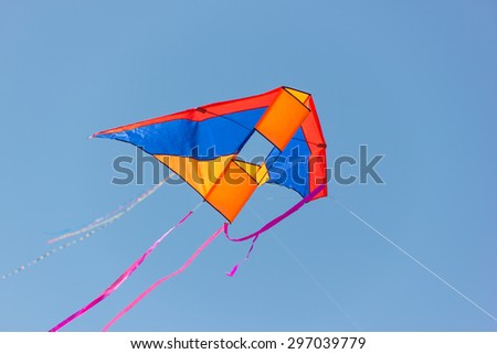 Beautiful kites in a kite festival