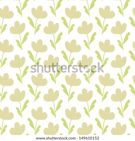 Floral pattern with pastel flowers