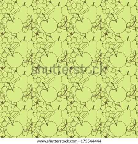 Seamless pattern with fruits pattern