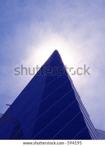 Modern Building with pyramid shape