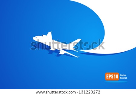 Airplane Flight Tickets Air Fly Cloud Sky Blue Travel Background Takeoff -  Stock Image - Everypixel