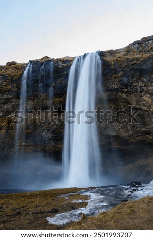 Similar – Image, Stock Photo down by the waterfall