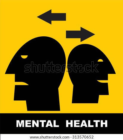 mental health. simple flat vector illustration of mental health concept.
