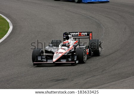 Birmingham Alabama USA - April 10, 2011: #12 Will Power, Australia Team Penske,  Grand Prix of Alabama. Race winner