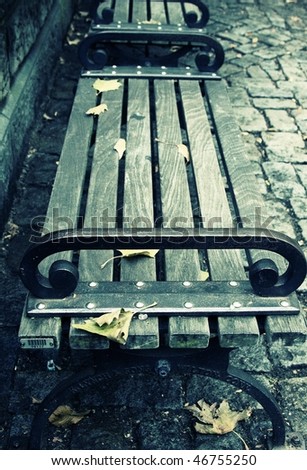 Bench in the Central Park
