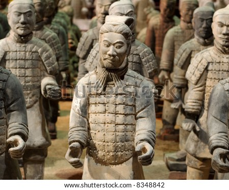 The Tomb Warrior Statues of the Chinese Qin Dynasty protect their emperors.