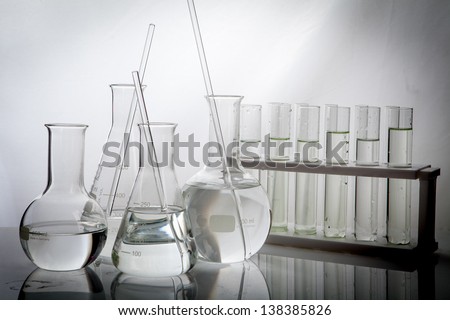Refinery Laboratory Lab Tube in white background