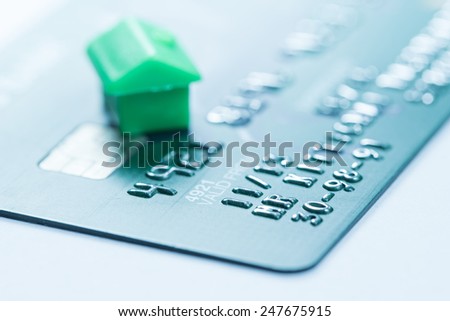 Real estate , house & property market payment credit card