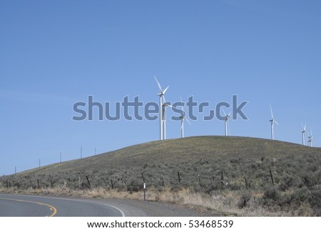 Wind Turbine in Eastern Oregon USA