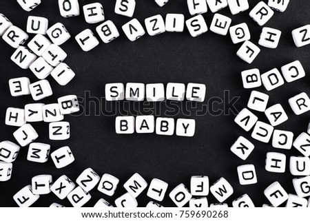 smile baby cheer up advice a series of minimalism phrases and