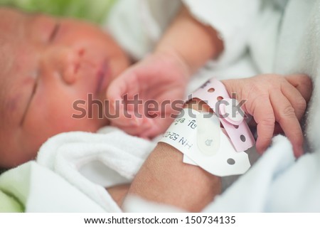 new born baby in hospital
