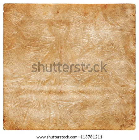 Old crumpled leather