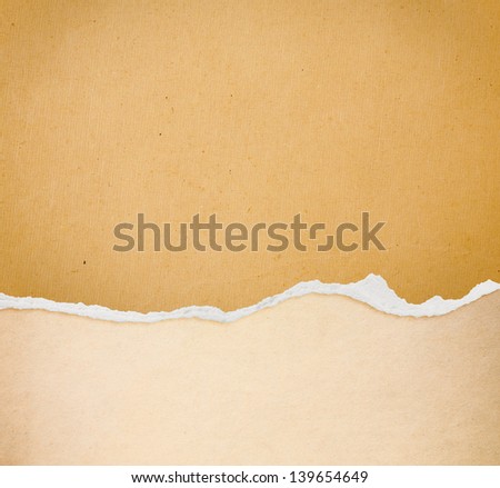 Ripped paper with free space for text