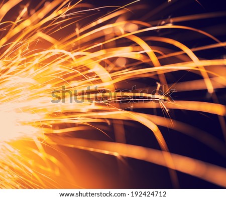 Flowing Sparks,tinted photo, abstract background