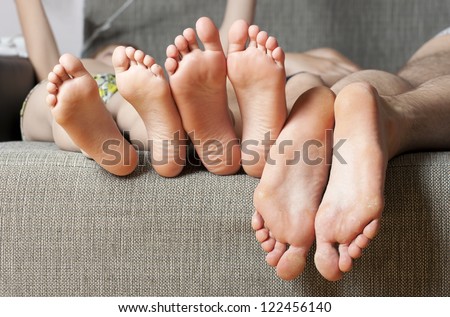 Close up of human soles