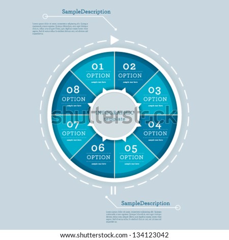 Vector high quality business infographic elements for web and print usage. Editable creative illustration.