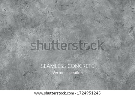 Seamless vector gray concrete texture. Stone wall background. Foto stock © 
