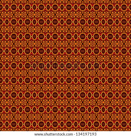 Fancy decorative pattern design in warm color.Use it as background, texture, pattern, textile design and so on.