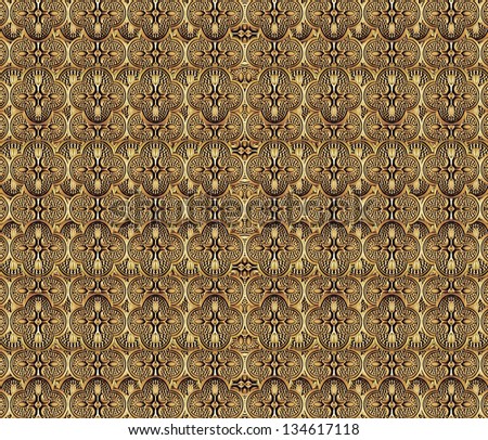 Luxury pattern in warm colors, also useful as background or texture.