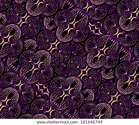 Refined and luxury pattern artwork in violet tones